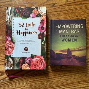 52 List for Happiness and Empowering Mantras for Awesome Women book combo